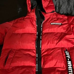 Off-White puffy jacket used unisex